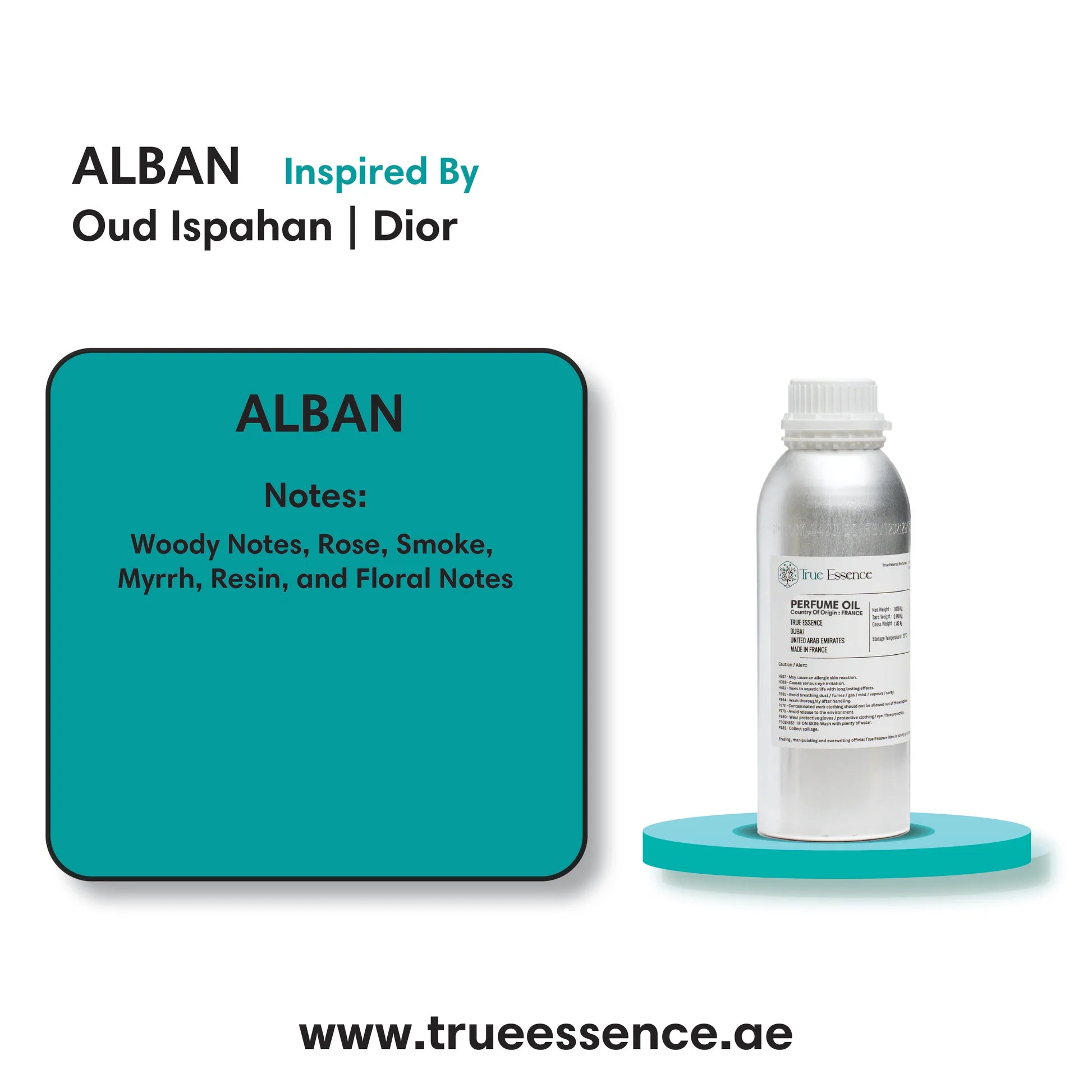 ALBAN Inspired By Oud Ispahan | Dior | Medium Quality