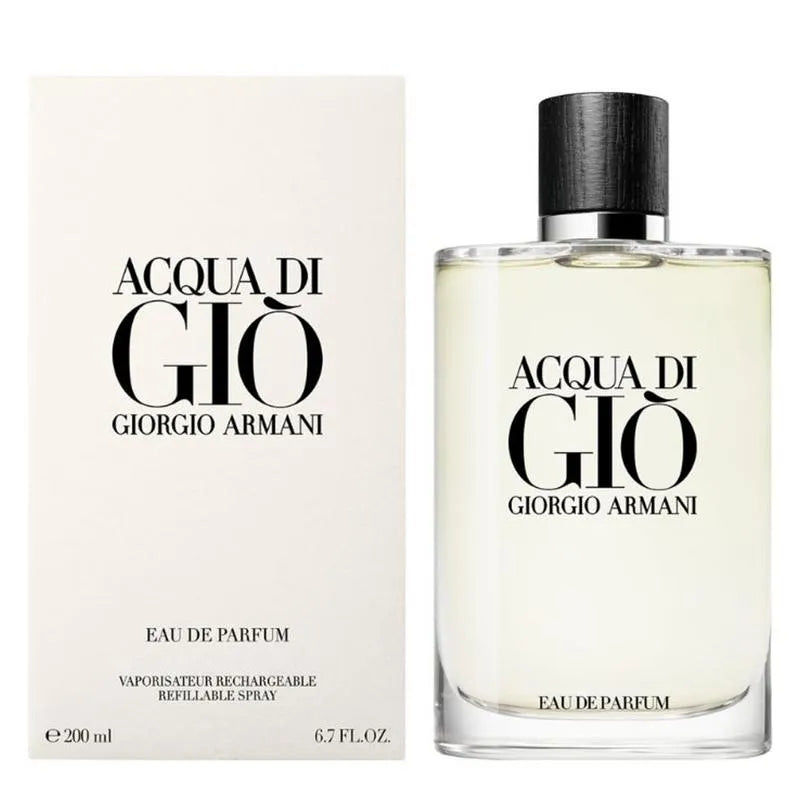 Acqua di Giò Eau de Parfum bottle and packaging on a white background