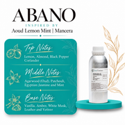 ABANO Inspired By Aoud Lemon Mint | Mancera | Top Quality