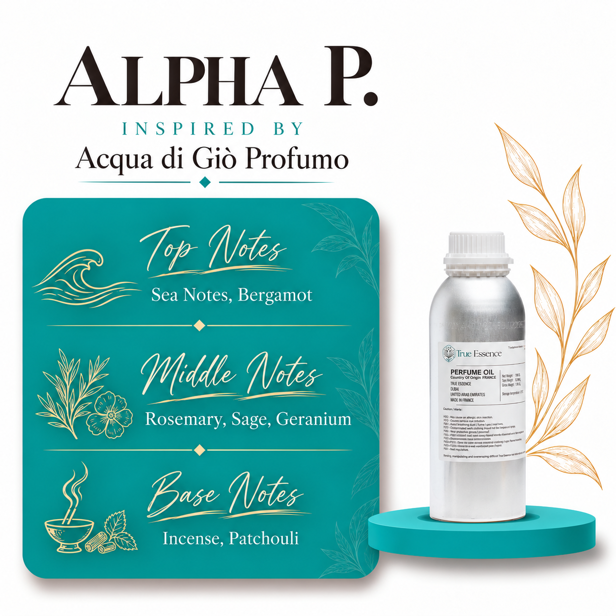 ALPHA P. Inspired By Acqua di Giò Profumo | Giorgio Armani | Top Quality
