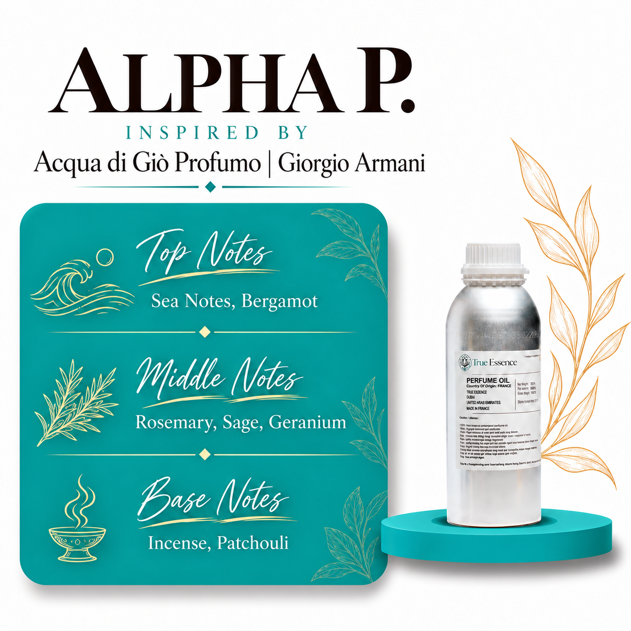 ALPHA P. Inspired By Acqua di Giò Profumo | Giorgio Armani | Medium Quality