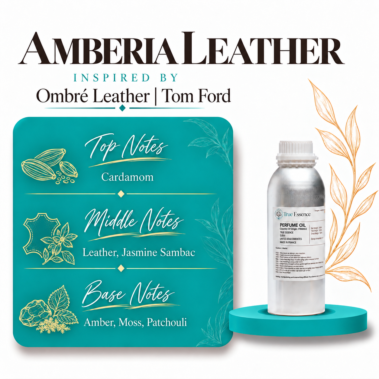 AMBERIA LEATHER Inspired By Ombré Leather (2018) | Tom Ford | Top Quality