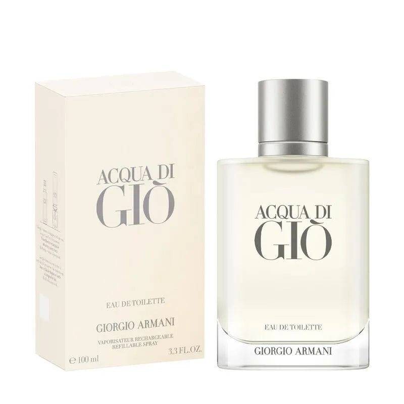 Giorgio Armani Acqua di Gio Eau de Toilette bottle and packaging on a white background