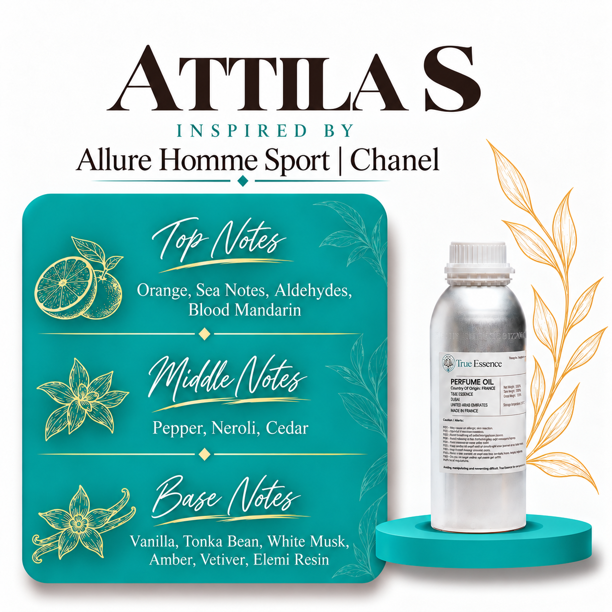 ATTILA S. Inspired By Allure Homme Sport | Chanel | Medium Quality