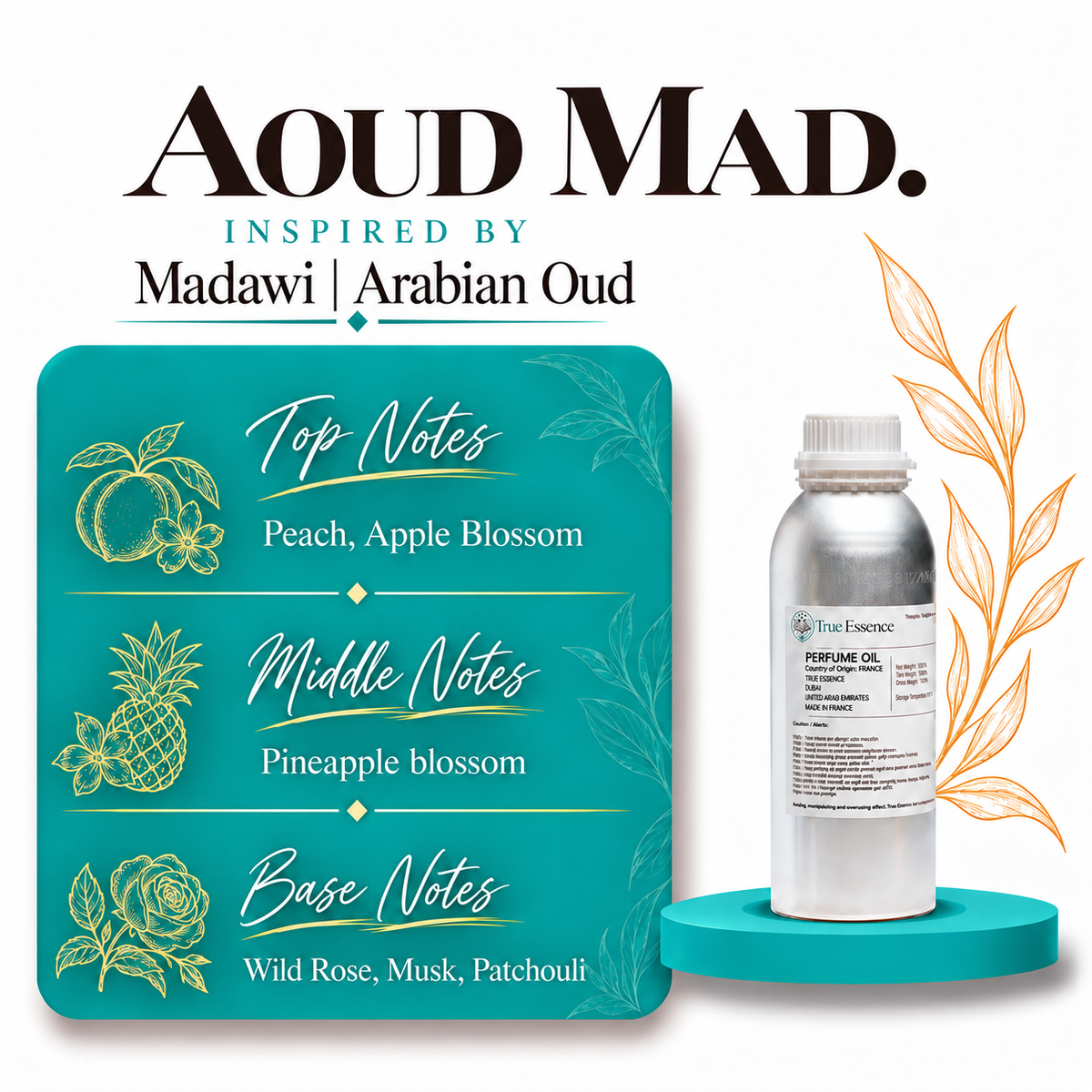 AOUD MAD. Inspired By Madawi | Arabian Oud | Top Quality