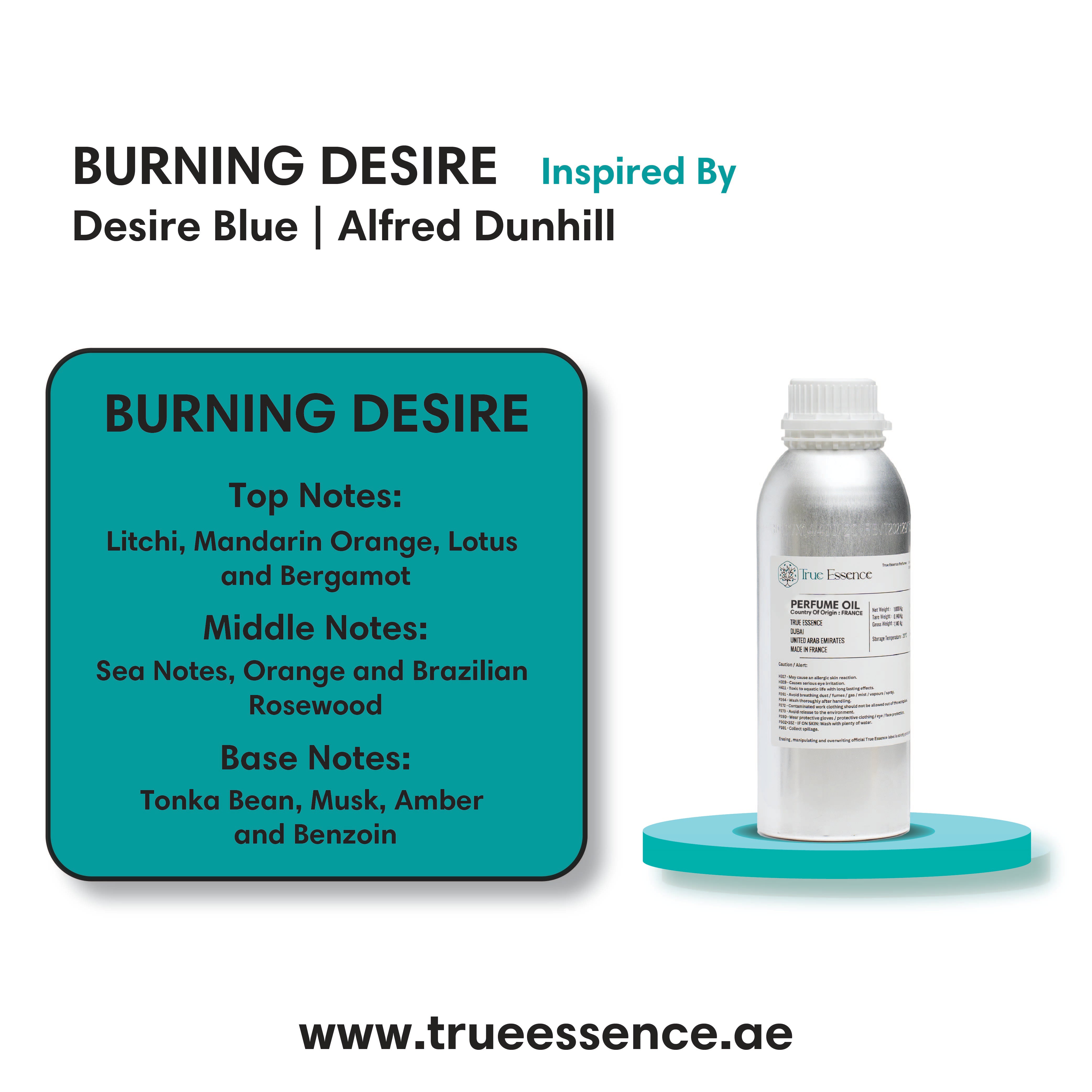 BURNING DESIRE Inspired By Desire Blue | Alfred Dunhill | Medium Quality