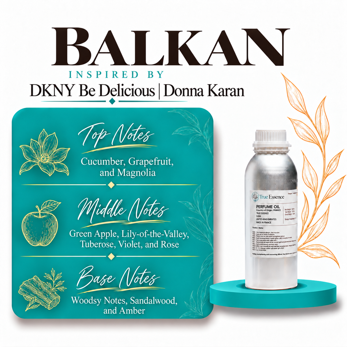 BALKAN Inspired By DKNY Be Delicious | Donna Karan | Medium Quality