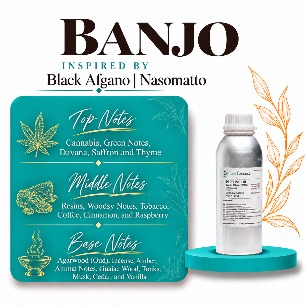 BANJO Inspired By Black Afgano | Nasomatto | Medium Quality