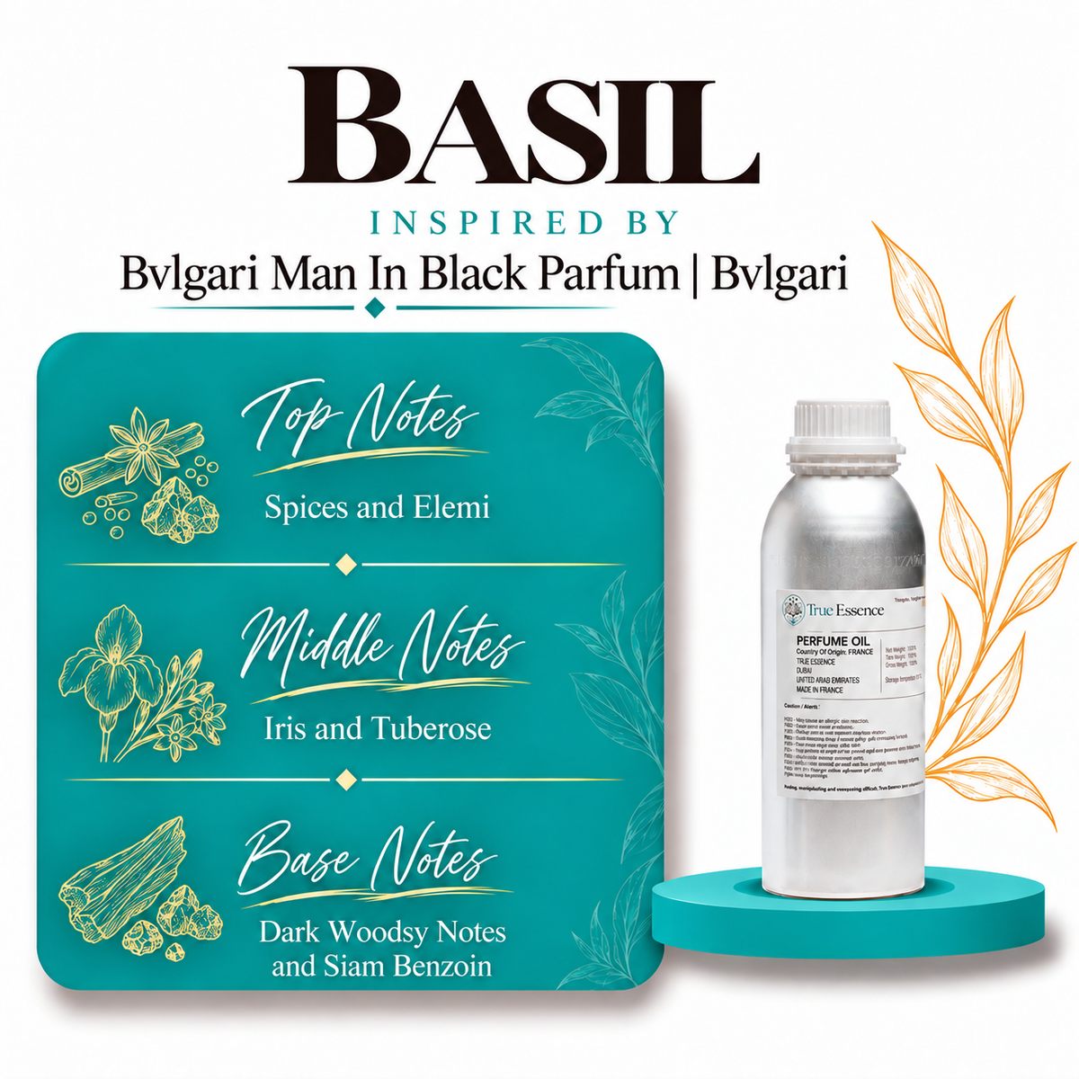 BASIL Inspired By Man In Black Parfum | Bvlgari | Top Quality