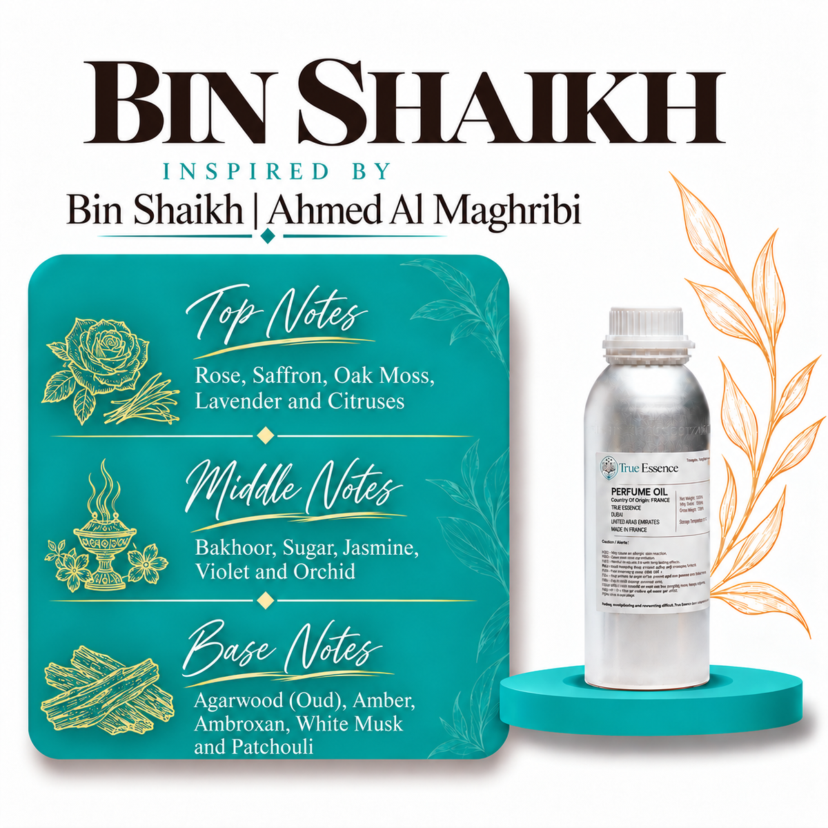BIN SHAIKH Inspired By Bin Shaikh | Ahmed Al Maghribi | Medium Quality