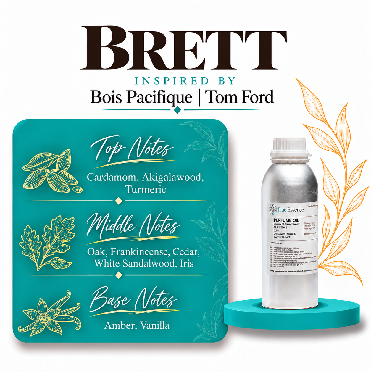 BRETT Inspired By Bois Pacifique | Tom Ford | Medium Quality