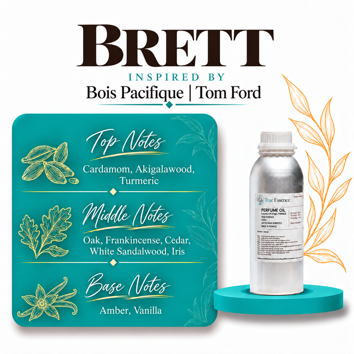 BRETT Inspired By Bois Pacifique | Tom Ford | Medium Quality
