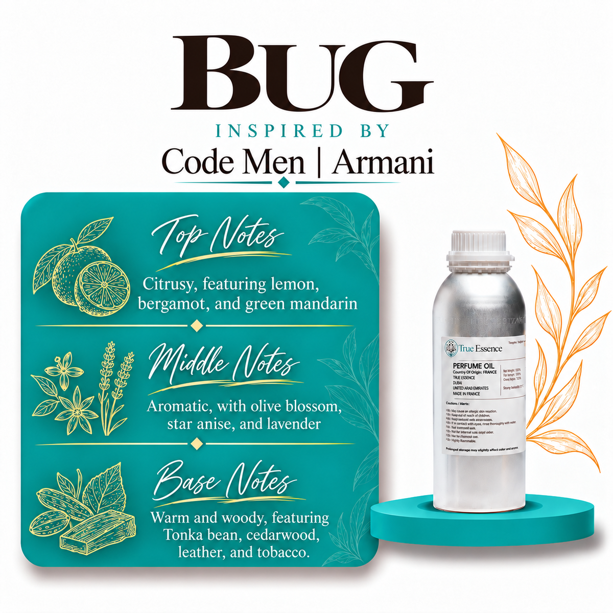 BUG  Inspired By Code Men | Giorgio Armani  | Medium Quality