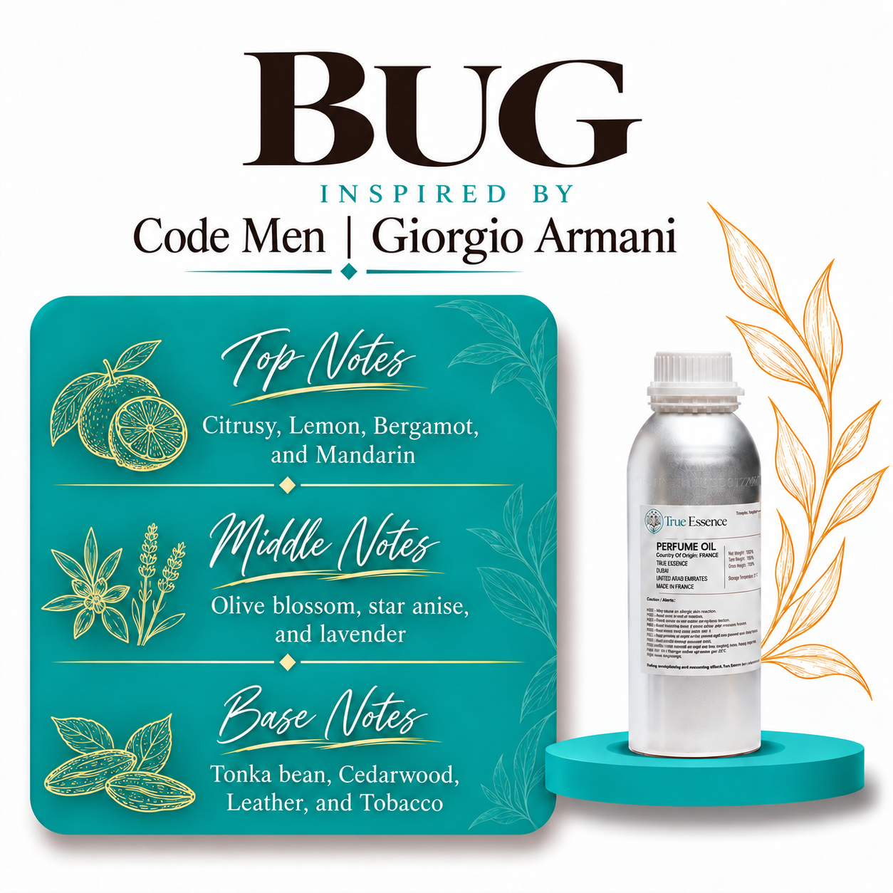 BUG Inspired By Code Men | Giorgio Armani | Top Quality