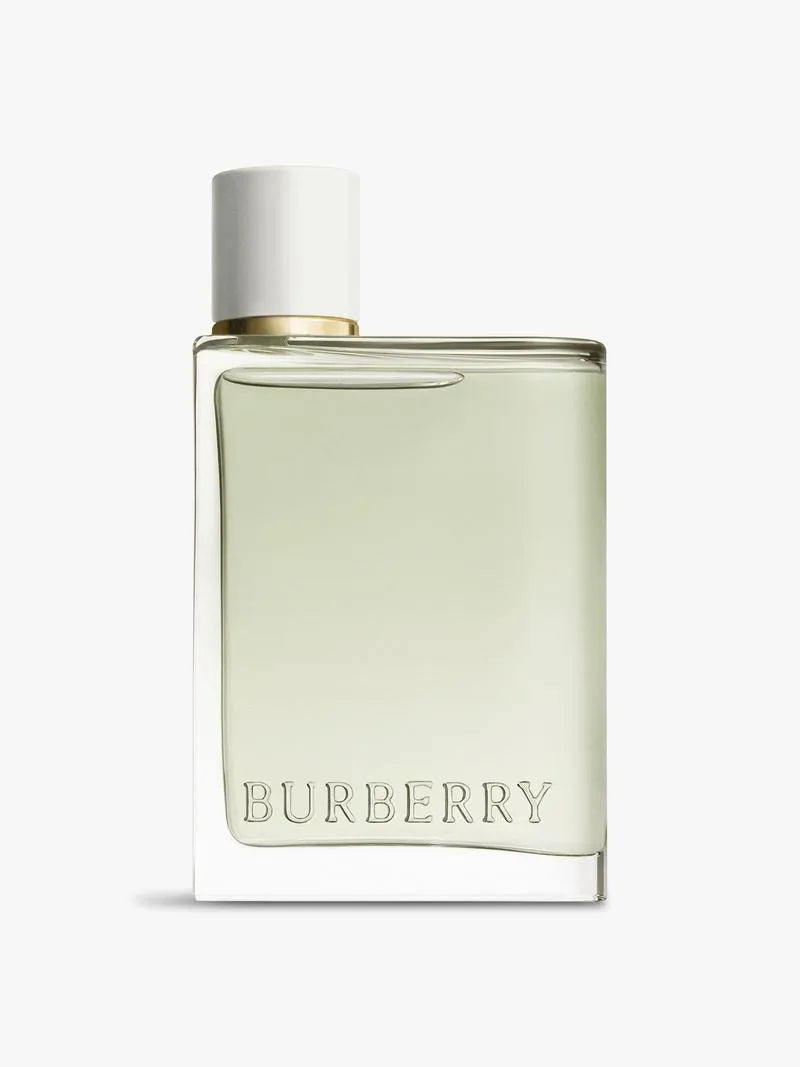 Burberry perfume bottle on a white background
