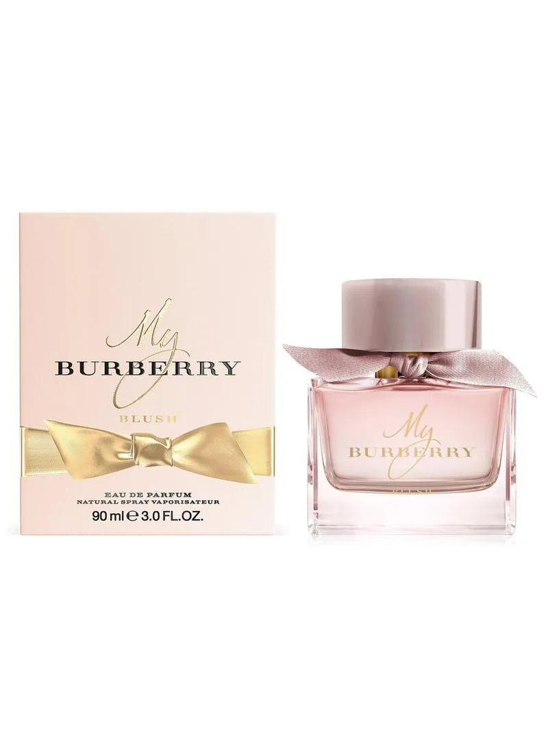 Burberry perfume bottle and packaging on a white background