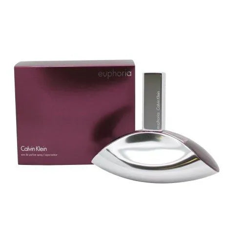 Calvin Klein Euphoria perfume bottle and packaging on a white background