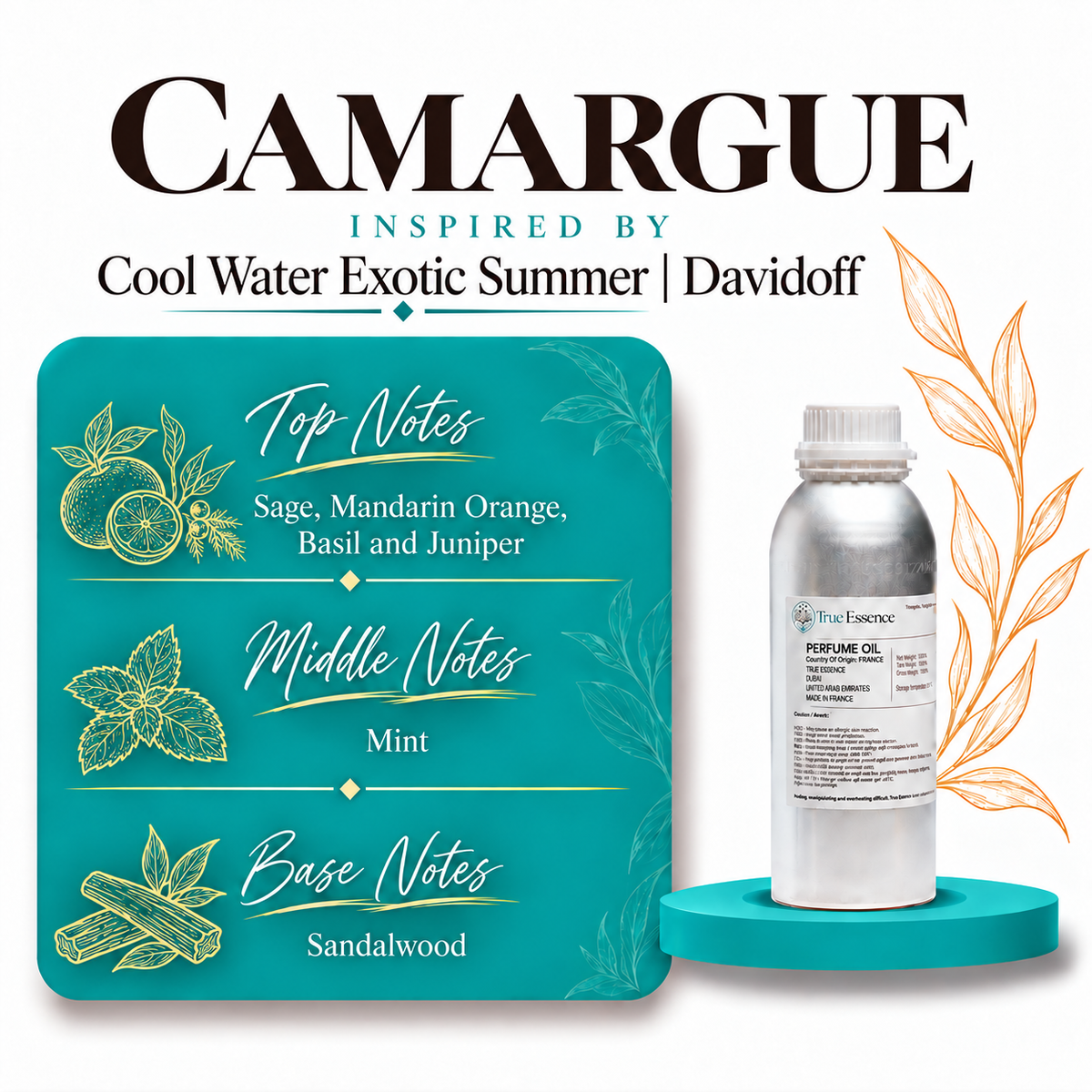 CAMARGUE Inspired By Cool Water Exotic Summer | Davidoff | Medium Quality