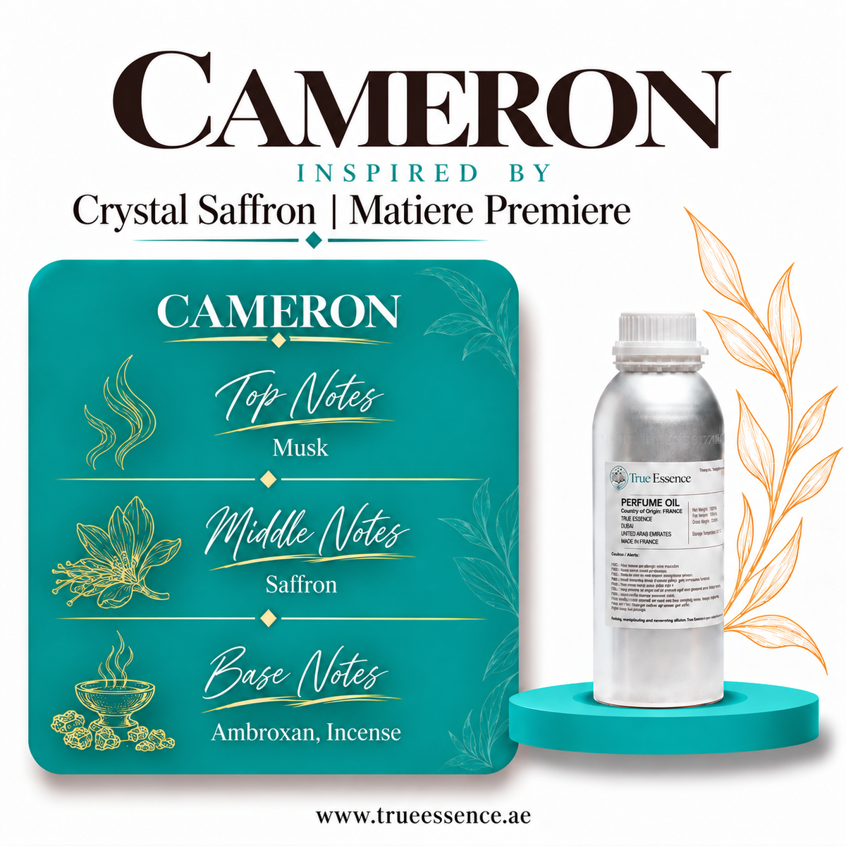 CAMERON Inspired By Crystal Saffron | Matiere Premiere | Top Quality