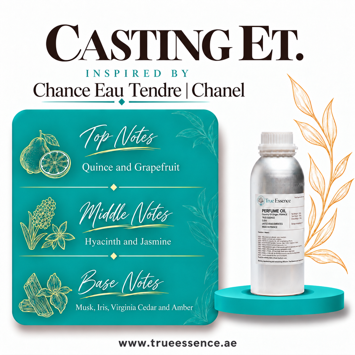 CASTING ET. Inspired By Chance Eau Tendre | Chanel | Medium Quality