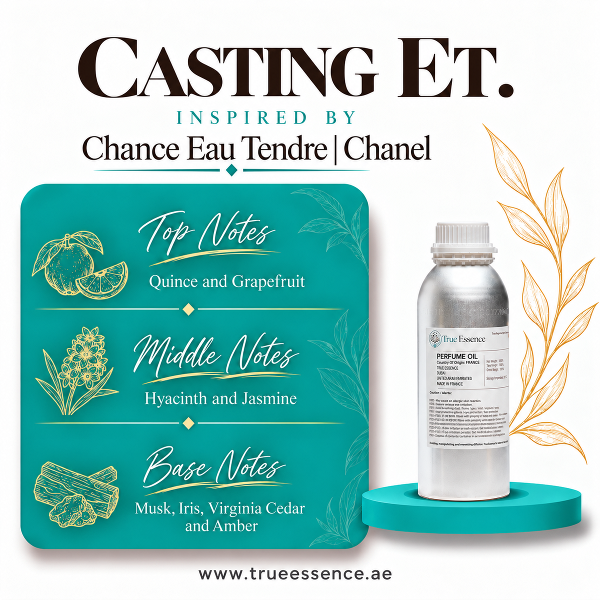 CASTING ET. Inspired By Chance Eau Tendre | Chanel | Top Quality