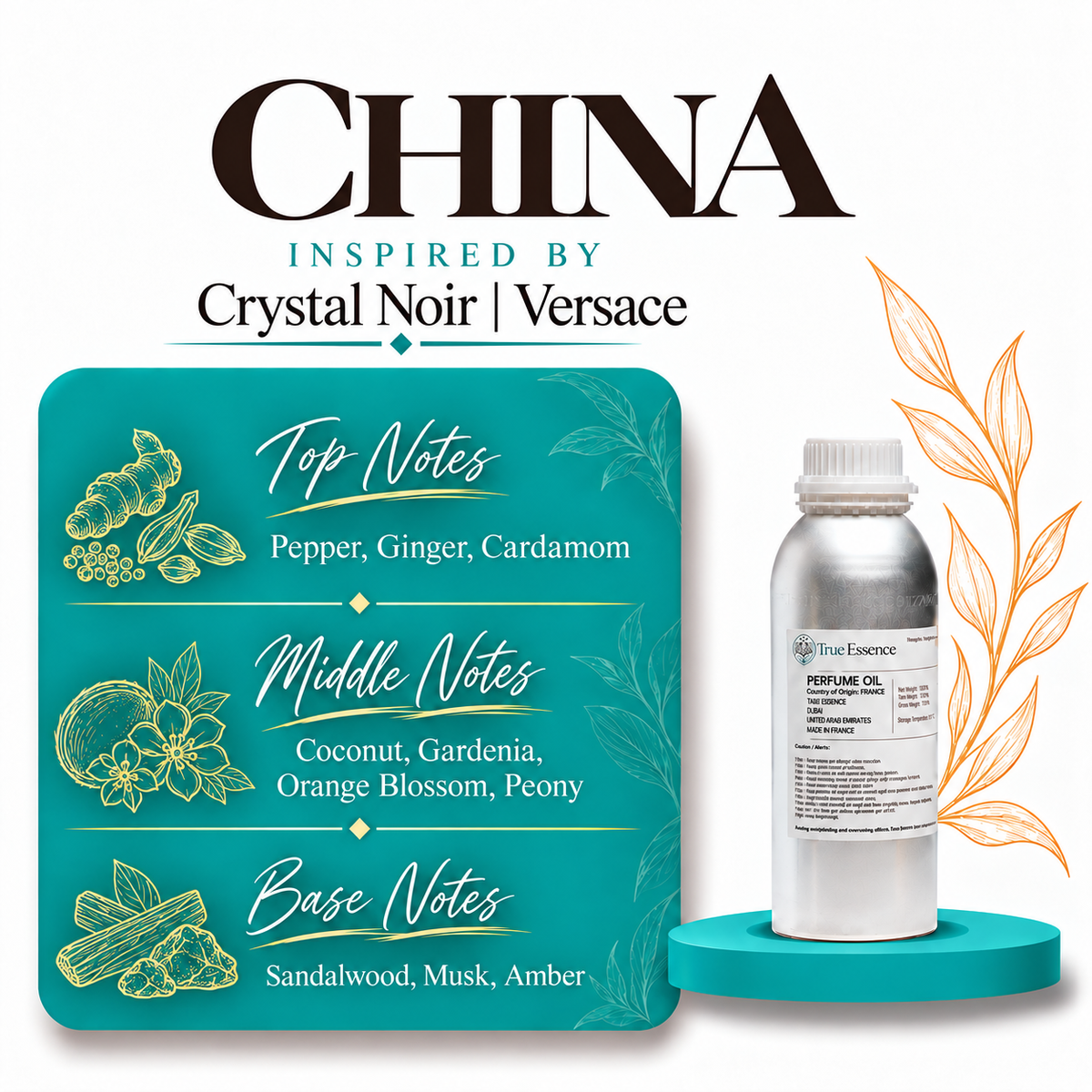 CHINA Inspired by Crystal Noir  | Versace | Medium Quality