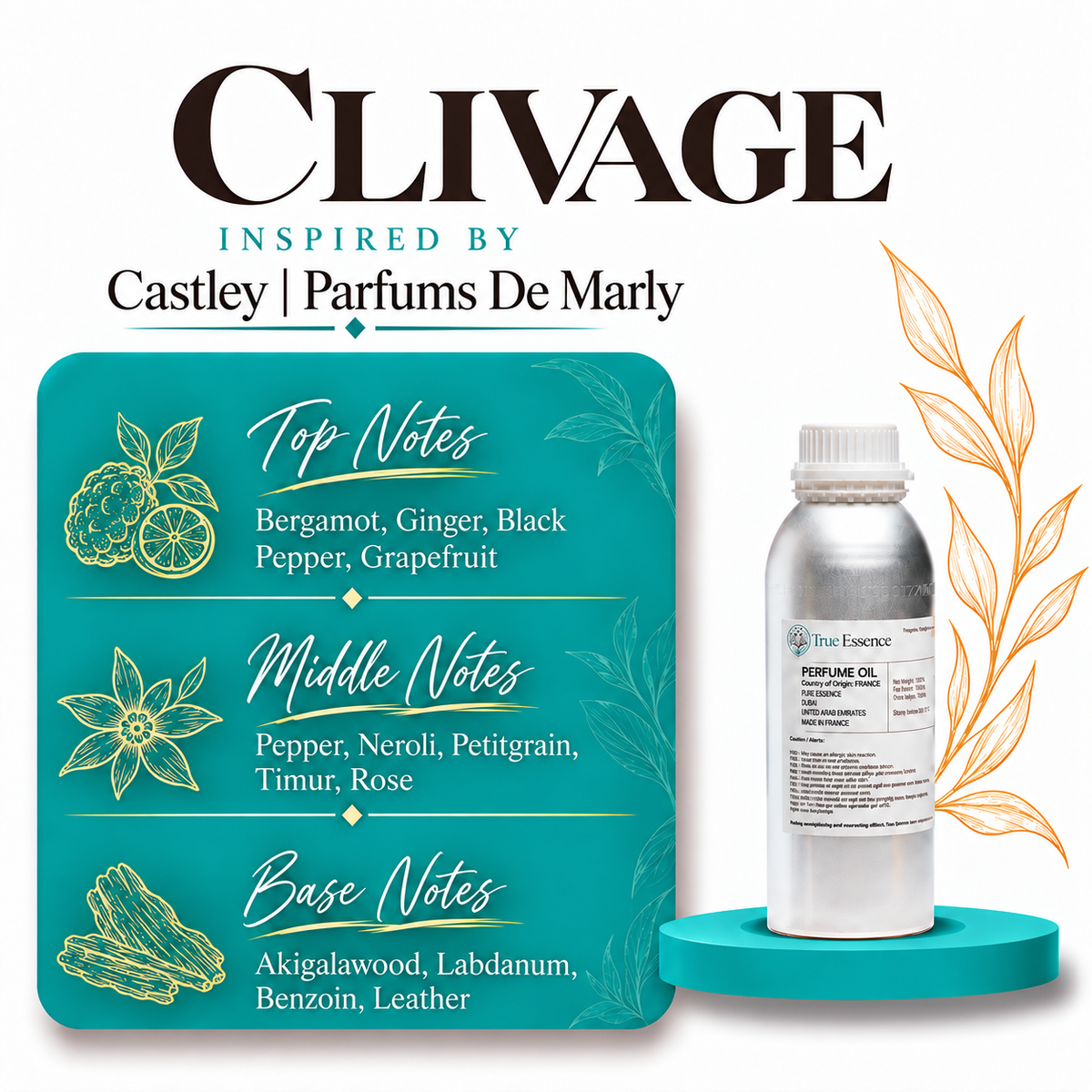 CLIVAGE Inspired by Castley| Parfums de Marly | Medium Quality