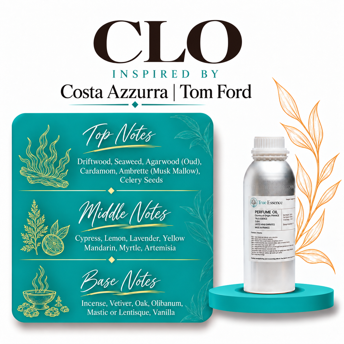 CLO Inspired by Costa Azzurra | Tom Ford | Medium Quality
