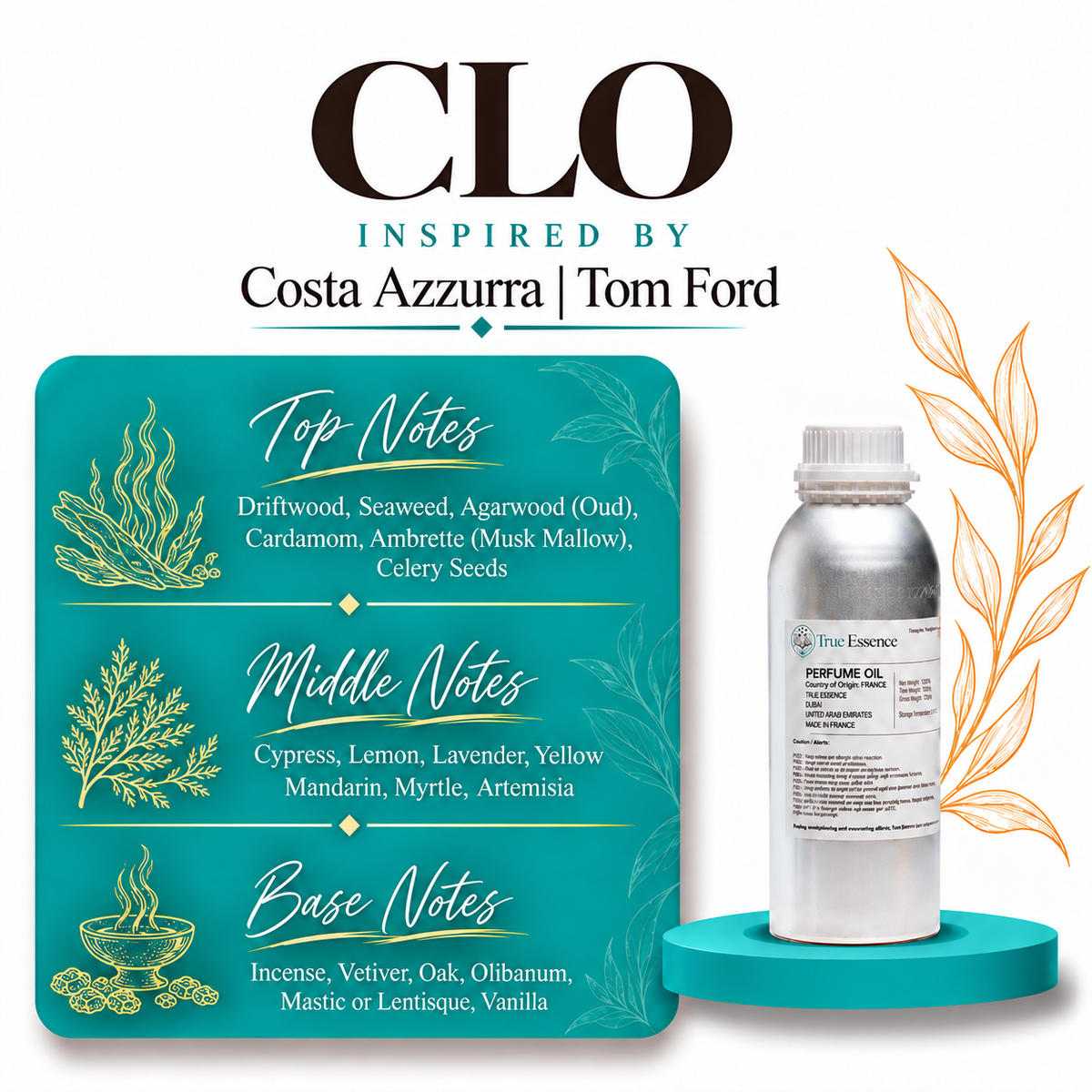 CLO Inspired by Costa Azzurra | Tom Ford | Top Quality