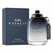 Coach New York men's eau de toilette with packaging on a white background