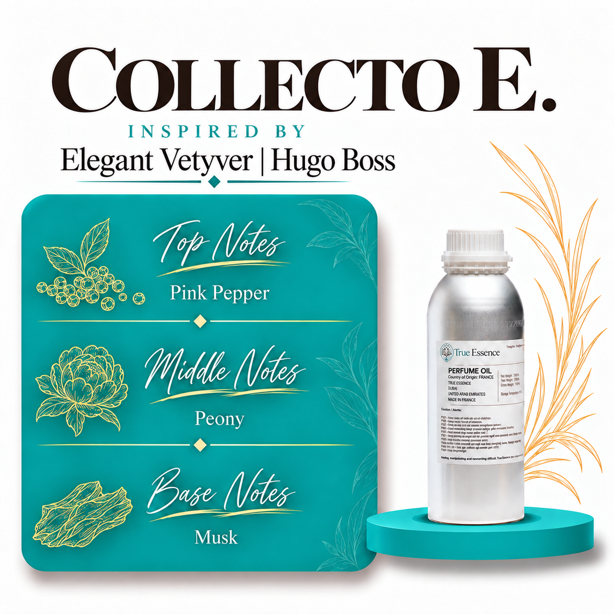 COLLECTO E. Inspired By Elegant Vetyver | Hugo Boss| Top Quality