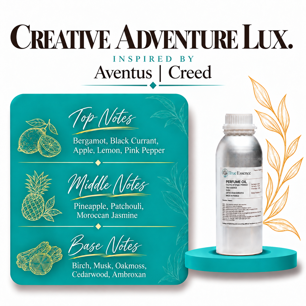 CREATIVE ADVENTURE LUX. Inspired by Aventus | Creed | Premium Quality