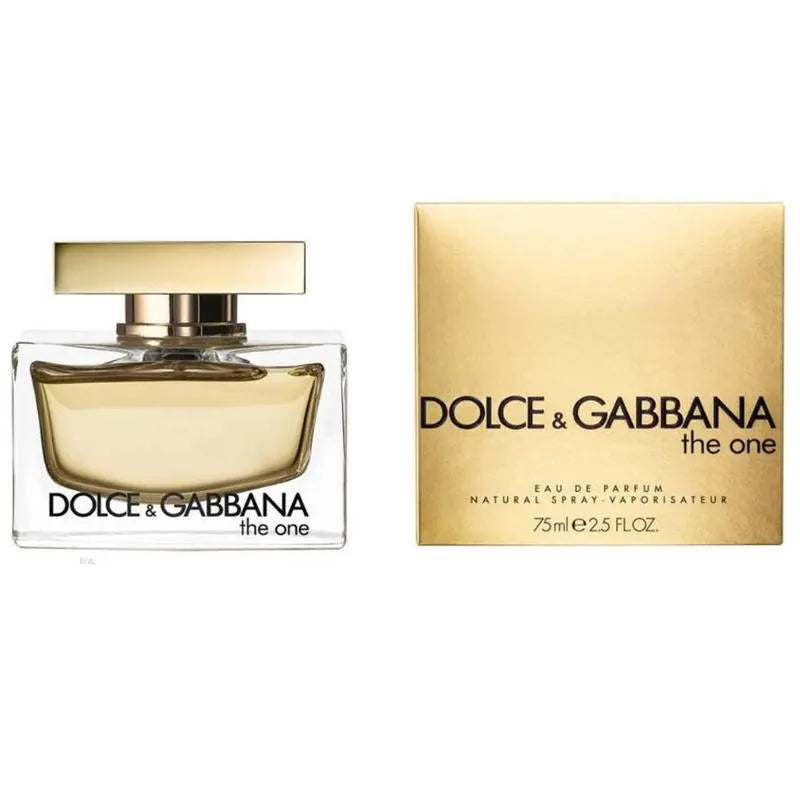 Dolce & Gabbana perfume bottle and packaging on a white background