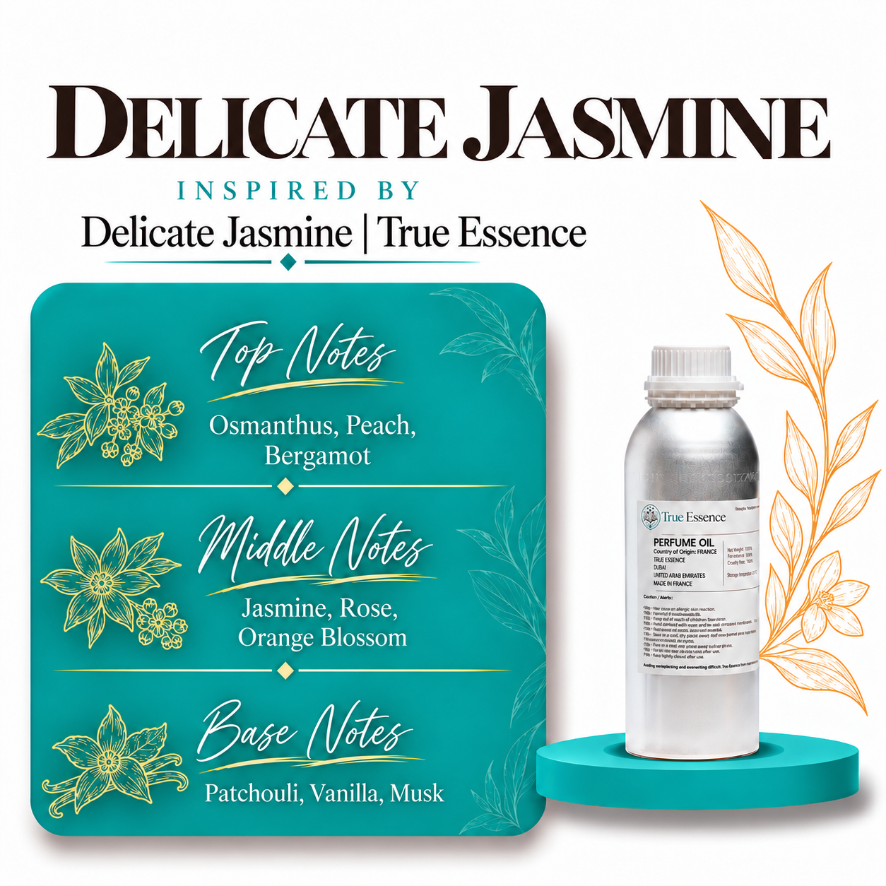 DELICATE JASMINE Inspired by True Essence | Premium Quality