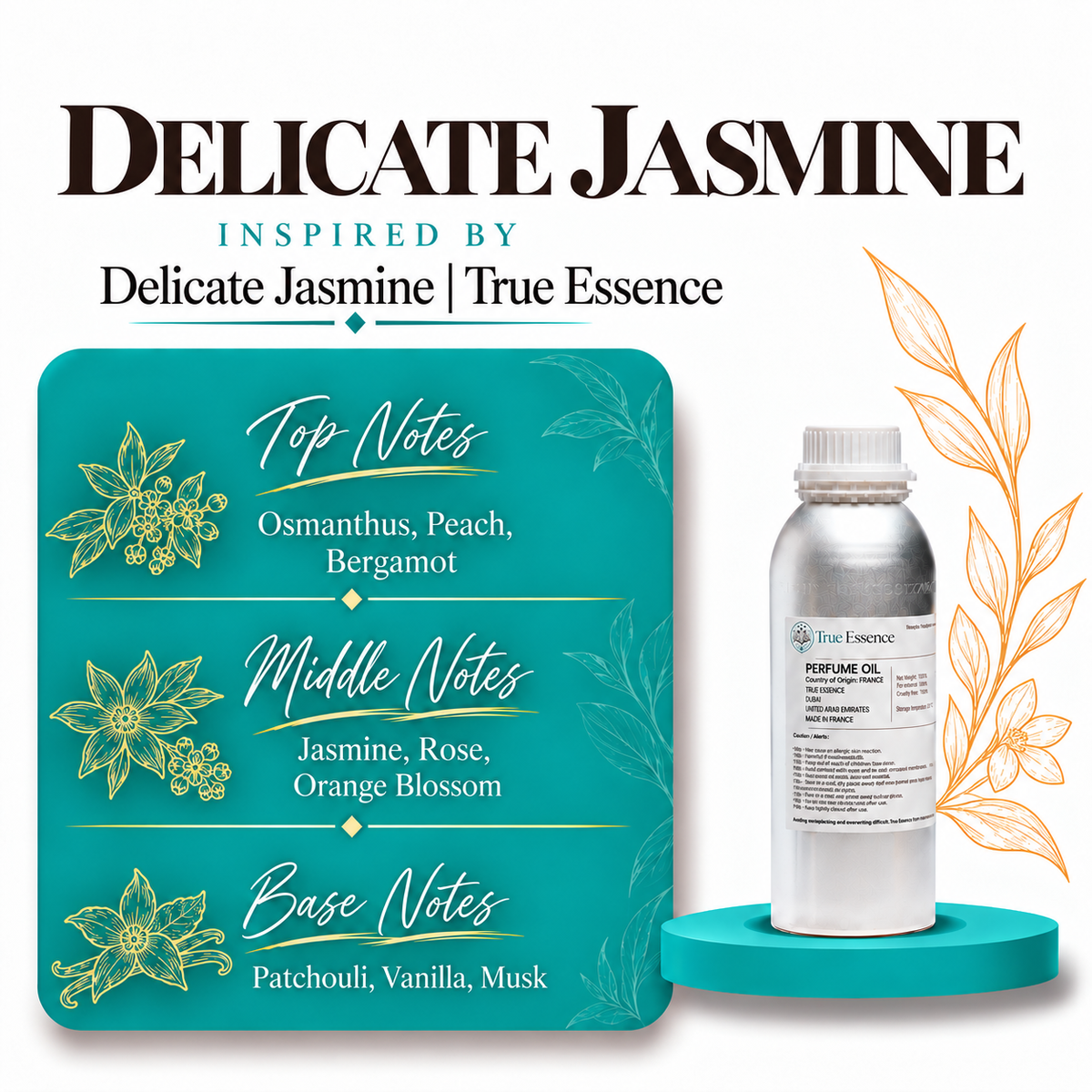 DELICATE JASMINE Inspired by True Essence | Premium Quality