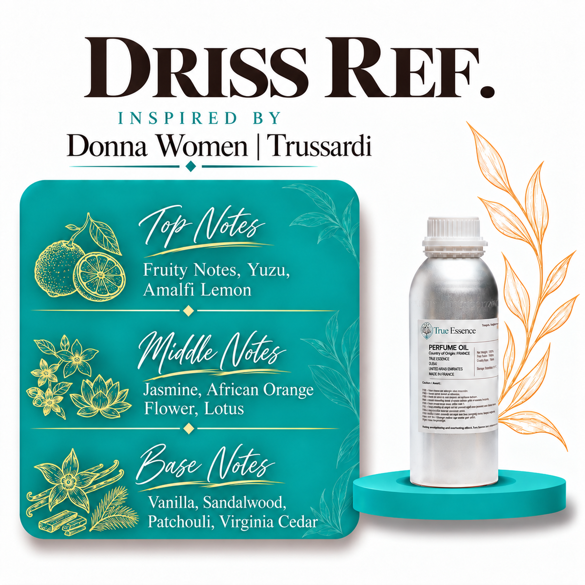 DRISS REF. Inspired by Donna Women | Trussardi | Top Quality