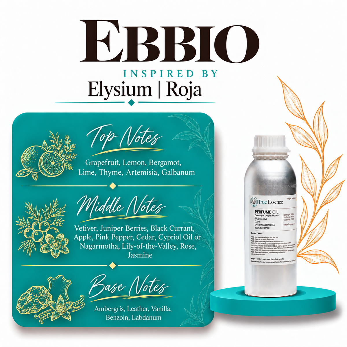 EBBIO Inspired By Elysium Pour Homme | Roja Dove | Top Quality