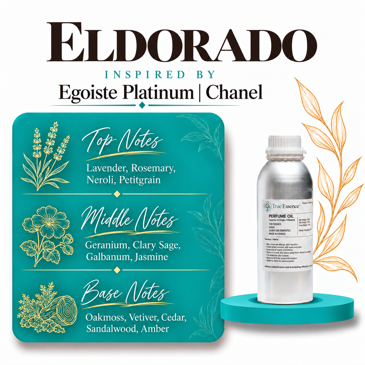 ELDORADO Inspired by Egoiste Platinum | Chanel | Top Quality