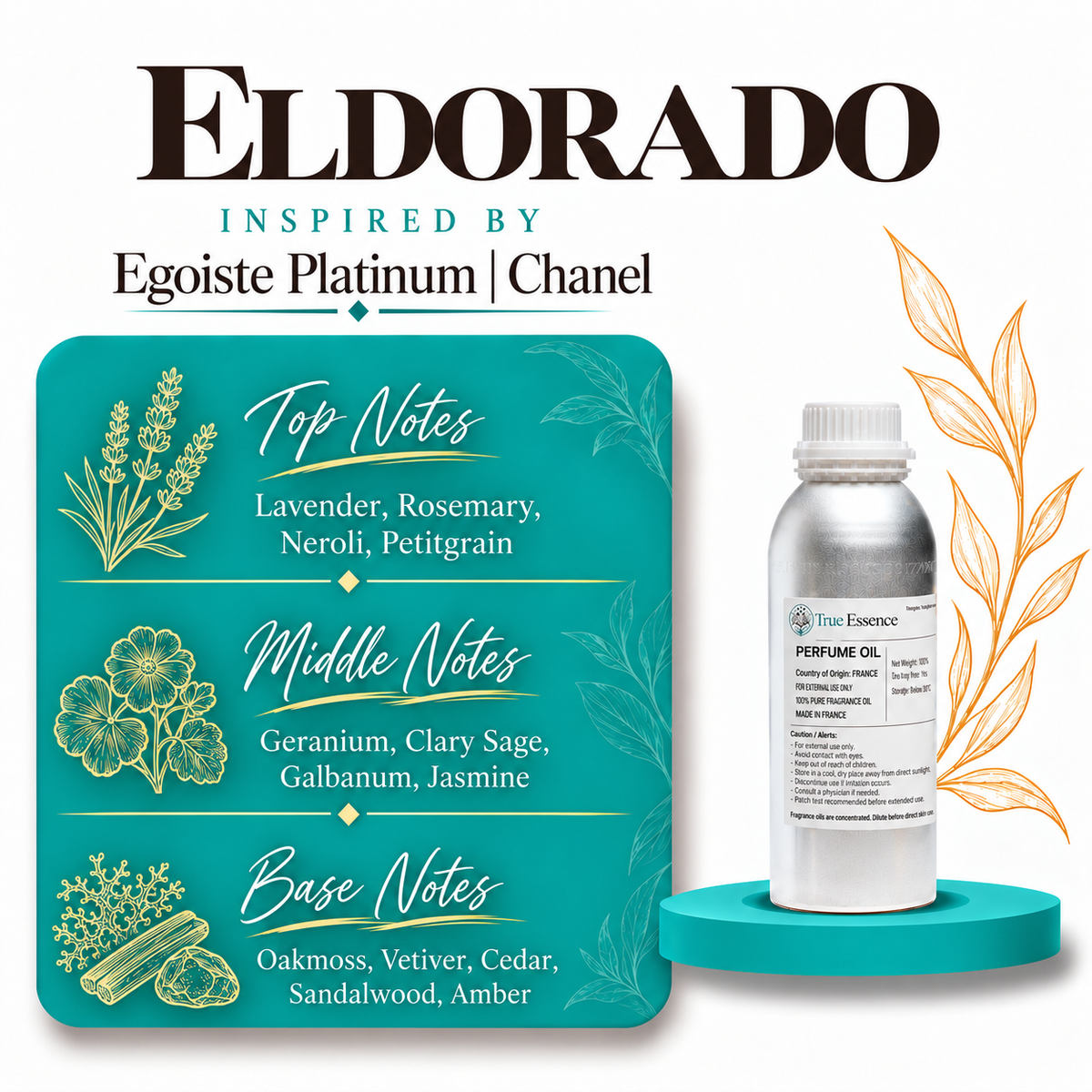 ELDORADO Inspired by Egoiste Platinum | Chanel | Medium Quality