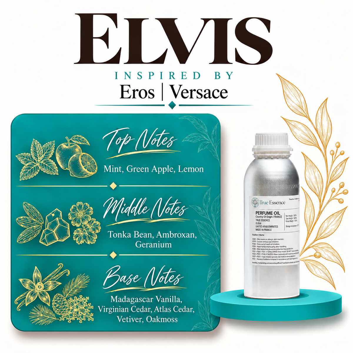 ELVIS Inspired By Eros | Versace | Top Quality