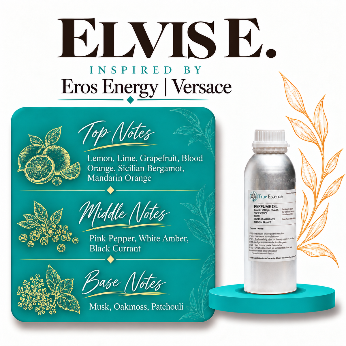 ELVIS E. Inspired By Eros Energy | Versace - Top Quality