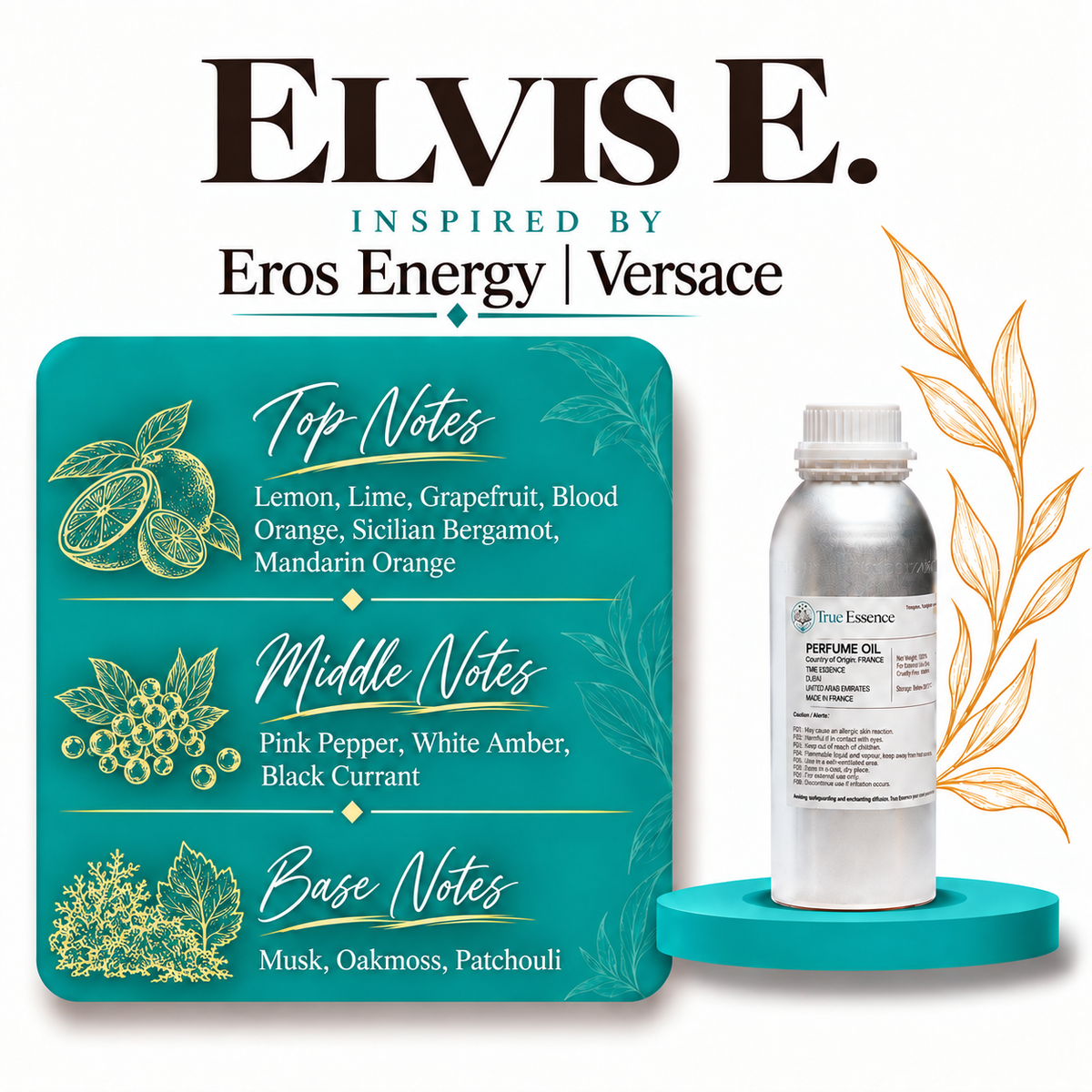ELVIS E. Inspired By Eros Energy | Versace | Medium Quality