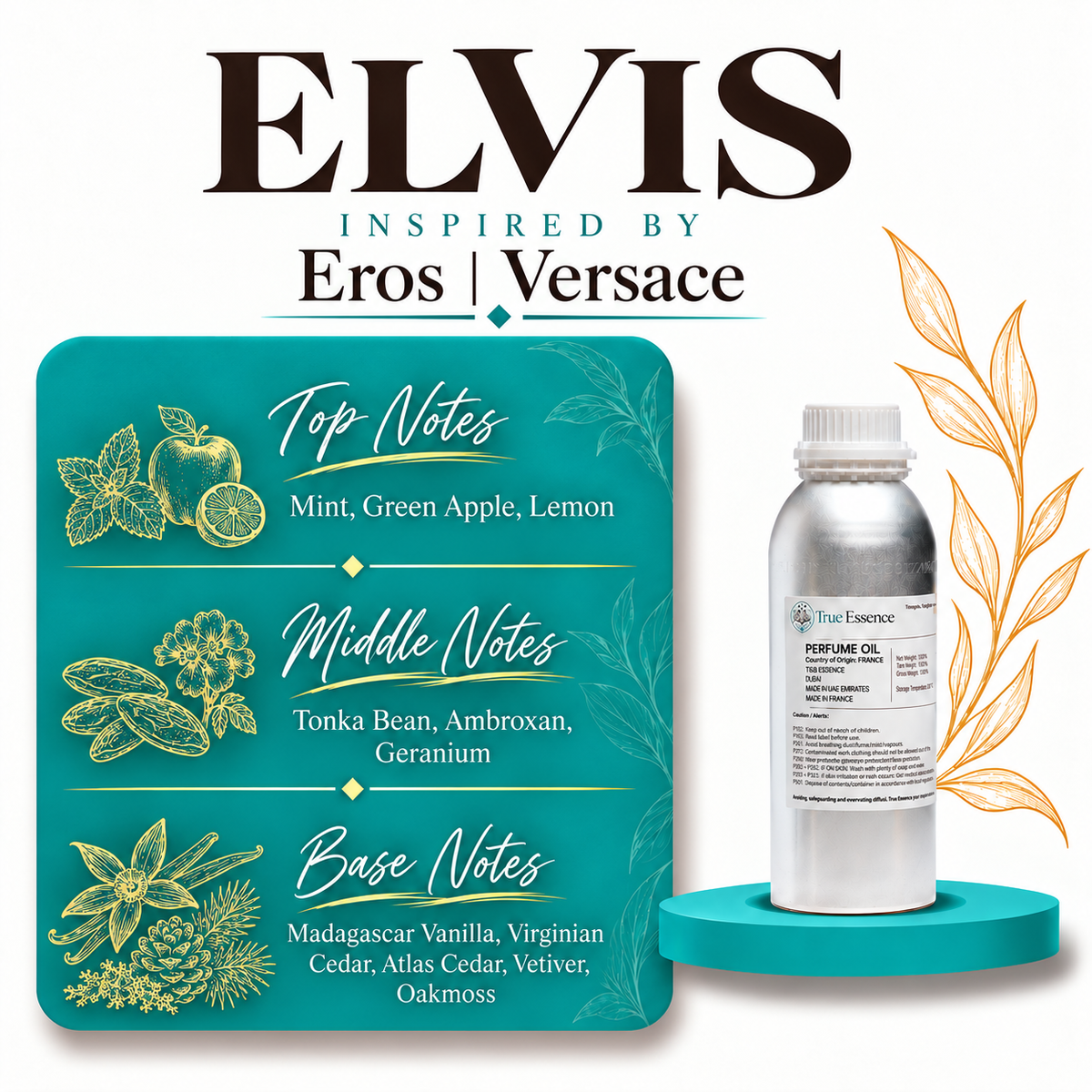 ELVIS Inspired By Eros | Versace | Medium Quality