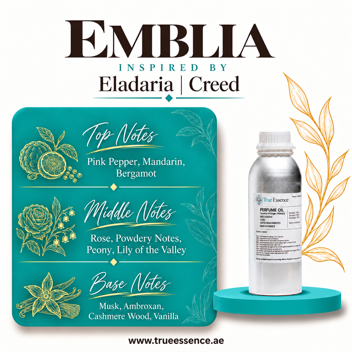 EMBLIA Inspired Eladaria | Creed |Top Quality