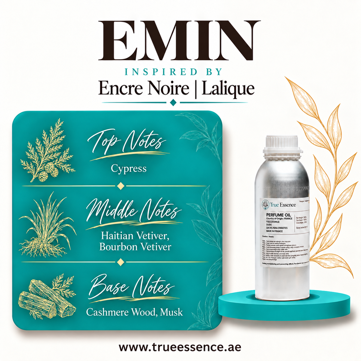 EMIN Inspired by Encre Noire | Lalique | Top Quality