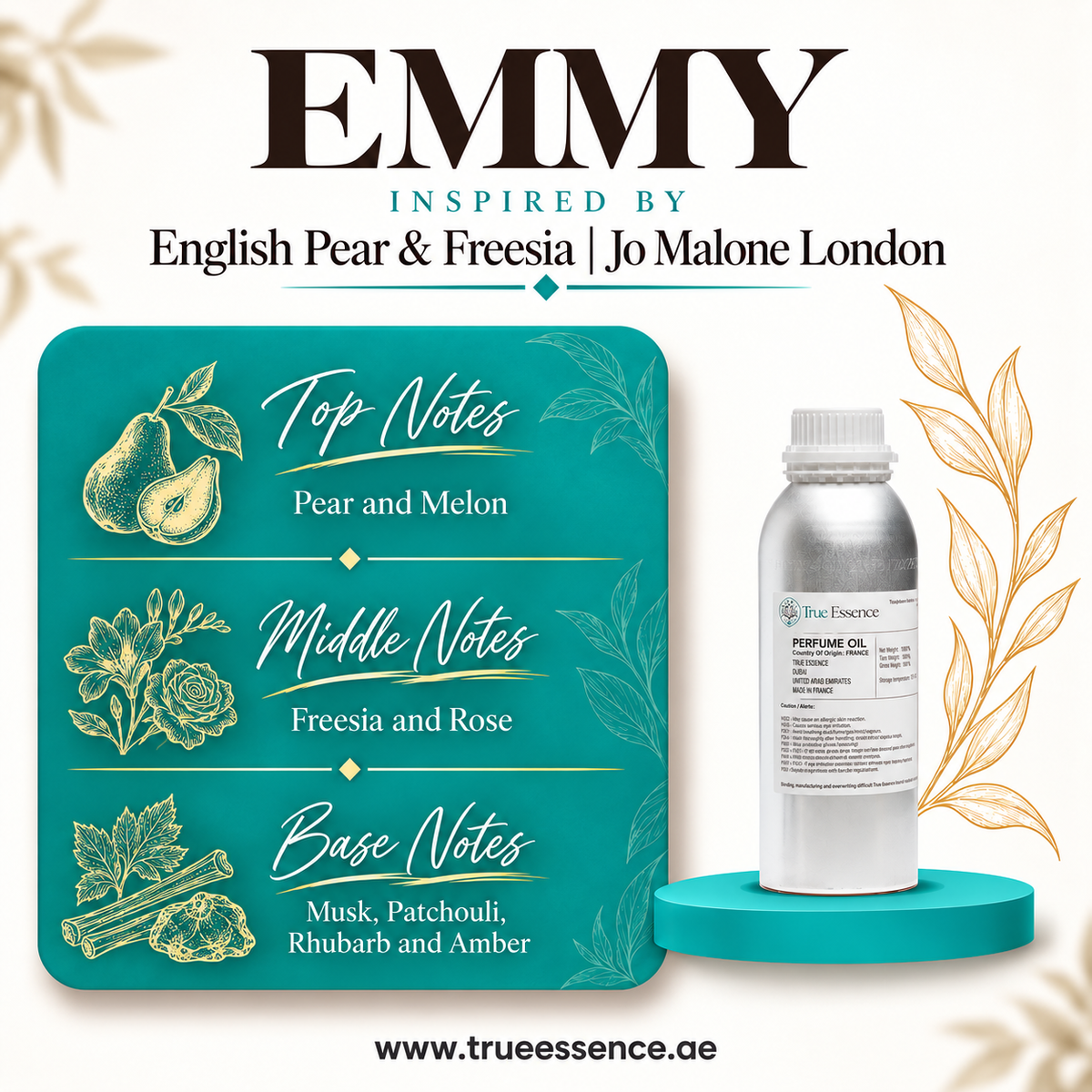 EMMY Inspired By English Pear & Freesia | Jo Malone London | Medium Quality