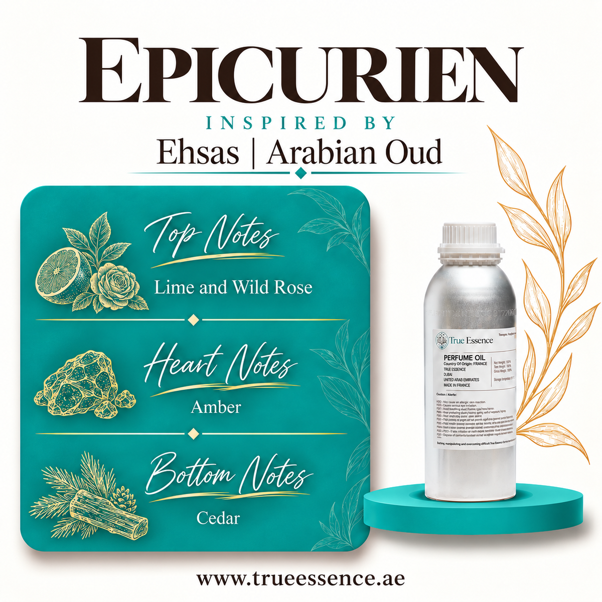 EPICURIEN Inspired By Ehsas | Arabian Oud | Medium Quality