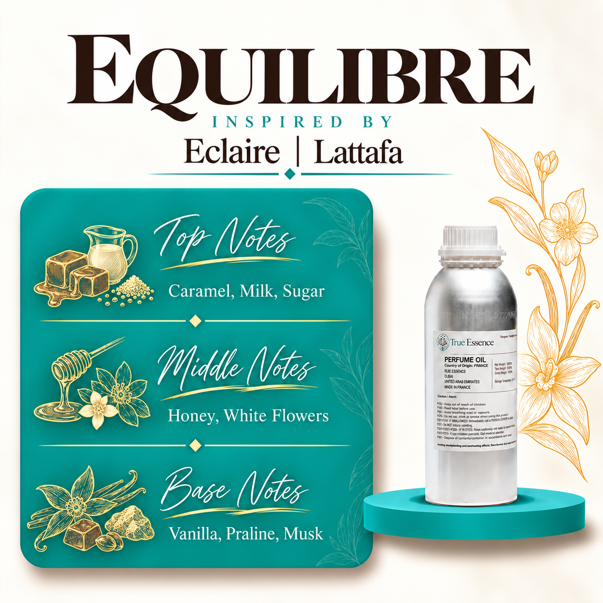 EQUILIBRE Inspired by Eclaire | Lattafa | Medium Quality