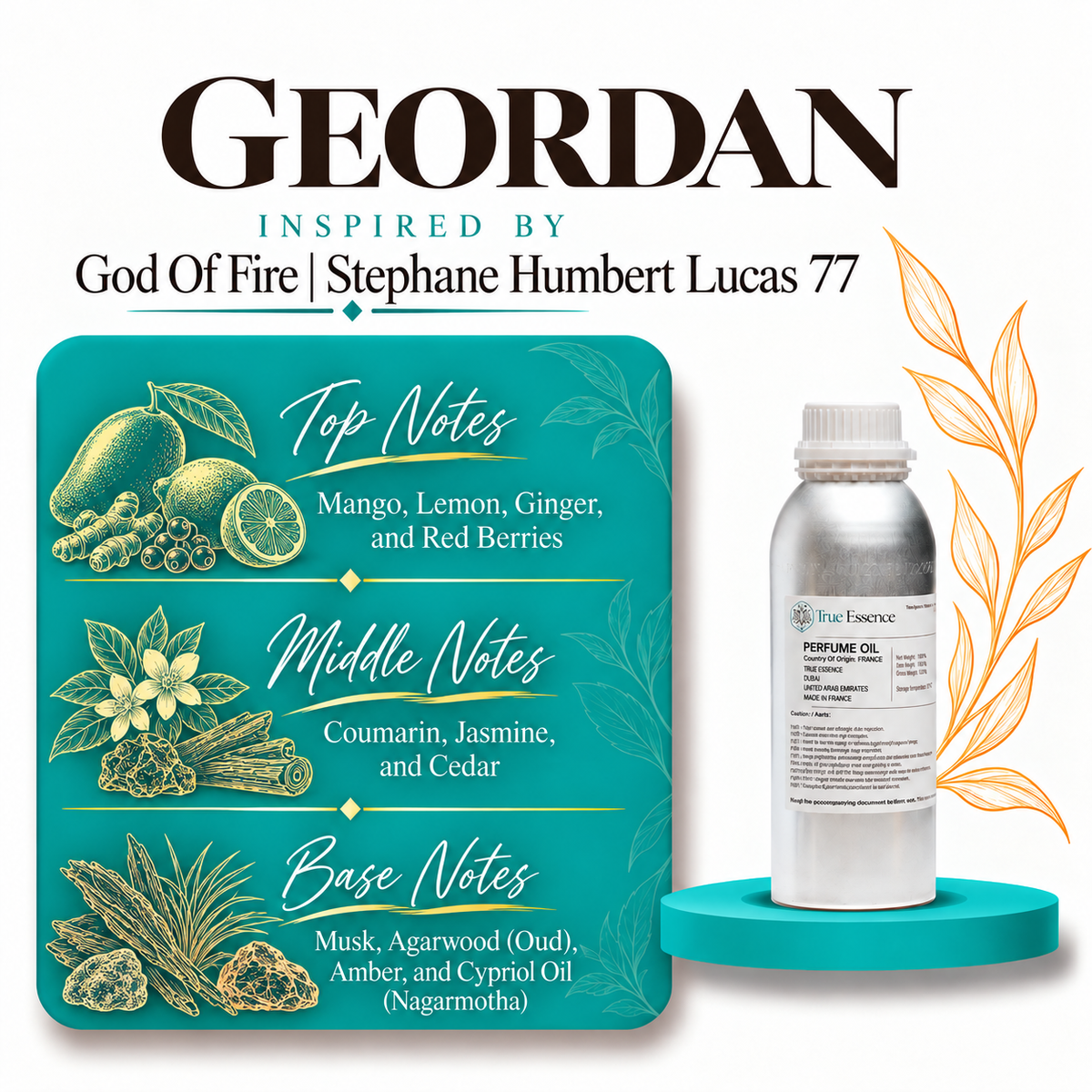 GEORDAN Inspired by God Of Fire | Stephane Humbert Lucas 77 | Medium Quality