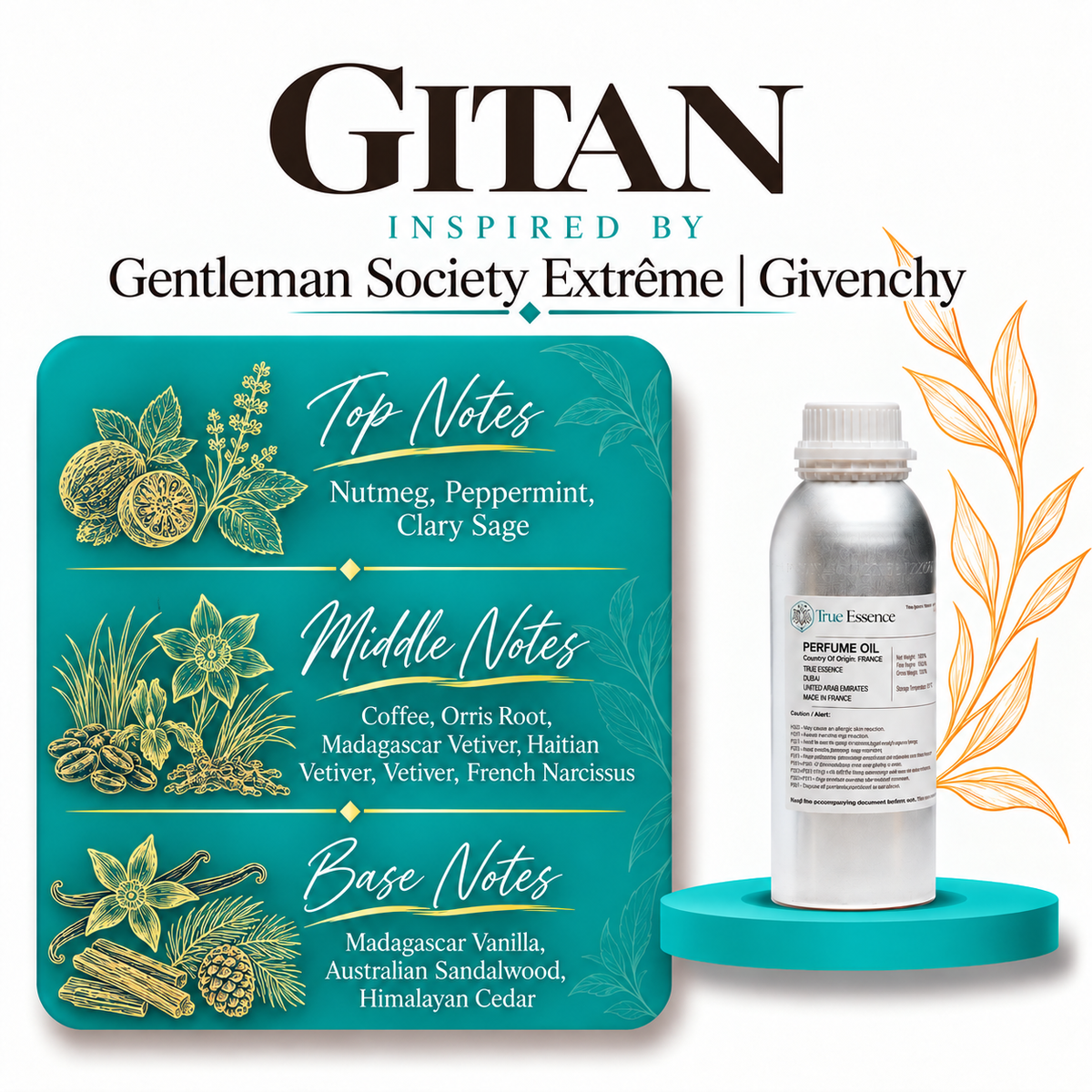 GITAN  Inspired By Gentleman Society Extrême | Givenchy | Medium Quality